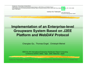 Implementation of an Enterprise-level Groupware System Based on
