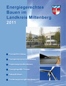 Energiegerechtes Bauen im Landkreis Miltenberg 2011