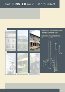 Das FENSTER im 20. Jahrhundert