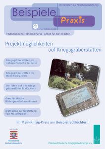 Projektmöglichkeiten auf Kriegsgräberstätten