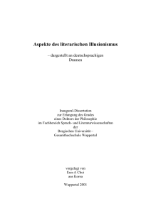 Aspekte des literarischen Illusionismus