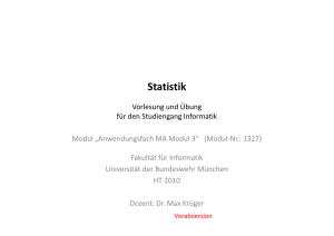 Statistik - Universität der Bundeswehr München