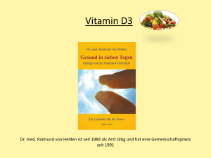 Vitamin D3 - Horst Peter