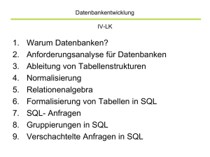 Datenbankentwicklung Teil 9_1