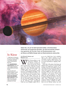 In Kürze - Spektrum der Wissenschaft