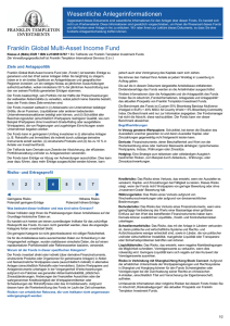 Wesentliche Anlegerinformationen Franklin Global Multi