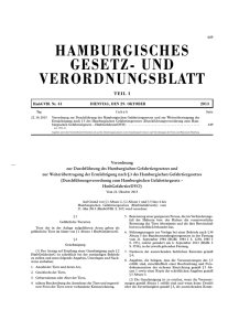 HAMBURGISCHES GESETZ- UND VERORDNUNGSBLATT