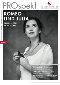 roMeo und JuliA - Theater Erfurt