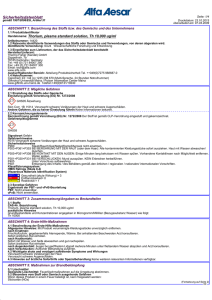 Sicherheitsdatenblatt