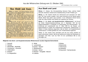 Aus der Wilsterschen Zeitung vom 21. Oktober 1941