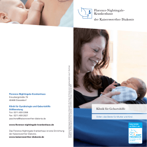 Klinik f&uuml;r Geburtshilfe - Florence-Nightingale