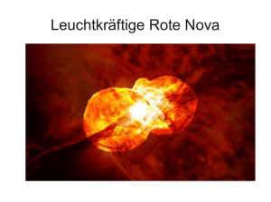 Leuchtkräftige Rote Nova