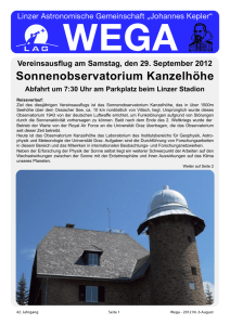 WEGA August 2012 - Linzer Astronomische Gemeinschaft