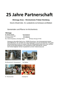 25 Jahre Partnerschaft - Kirchenkreis Fritzlar