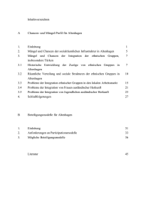 A Chancen- und Mängel-Profil für Altenhagen 1. Einleitung 1 2