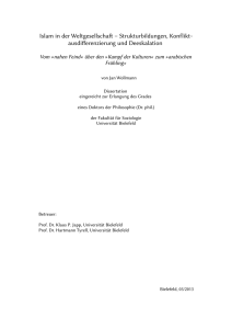 Islam in der Weltgesellschaft - Publications at Bielefeld University