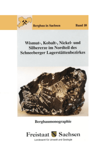 Bergbau in Sachsen, Band 10 (Teil 1) - Publikationen