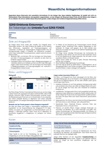 Key Investor Information Document