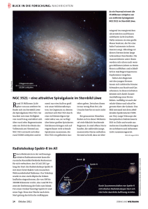 ngc 3521 – eine attraktive spiralgalaxie im sternbild löwe