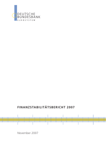 Finanzstabilitätsbericht 2007