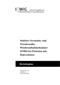 Selektive Serotonin- und Noradrenalin