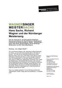 Wagner - MeisterSinger - Sachs. Hans Sachs, Richard Wagner und