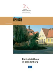 Dorfentwicklung in Brandenburg - MLUL