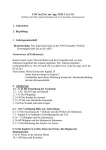 COC am 23.6. zur Apg. TEIL I - Hauskreis Rielasingen