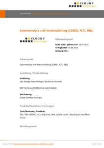 Systemanalyse und Hostentwicklung (COBOL, PL/1, DB2)