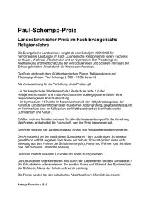 Paul-Schempp-Preis - Schuldekan Ravensburg
