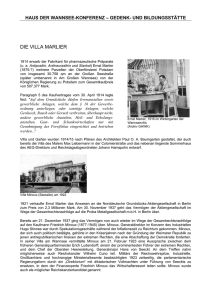 die villa marlier - Haus der Wannsee