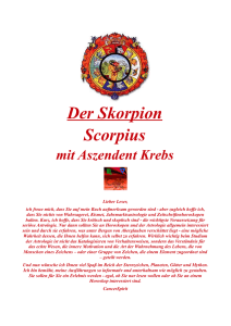 Der Skorpion Scorpius