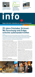 25 Jahre Felslabor Grimsel