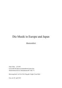Die Musik in Europa und Japan