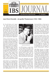 Jean-Pierre Ponnelle – ein großer Theatermann (1932–1988)