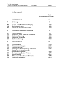 Prof. Dr.-Ing. Herzig Übung Grundlagen der Elektrotechnik