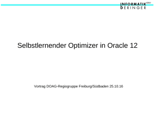 Selbstlernender Optimizer in Oracle 12