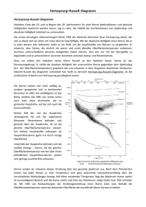 Hertzsprung–Russell–Diagramm - lehrer.uni
