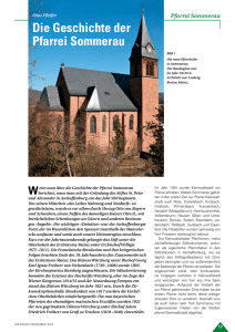 Die Geschichte der Pfarrei Sommerau