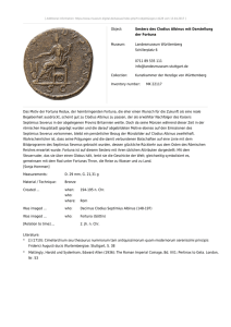 Object: Sesterz des Clodius Albinus mit Darstellung der Fortuna