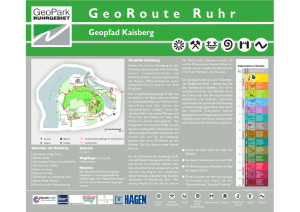 Übersichtstafel - GeoPark Ruhrgebiet