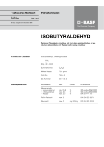 isobutyraldehyd - Alkohole und Lösemittel BASF