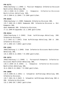 Feldpostnummern der 260. Infanteriedivision