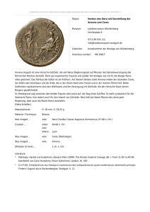 Object: Sesterz des Nero mit Darstellung der Annona und Ceres