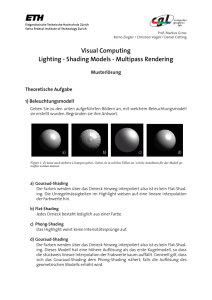Visual Computing Lighting - Shading Models