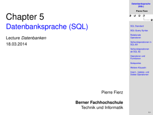 Datenbanksprache (SQL)