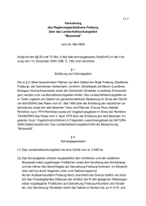 11.7 Verordnung des Regierungspräsidiums Freiburg über das