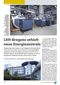 LKH-Bregenz erhielt neue Energiezentrale