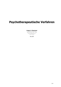 Psychotherapeutische Verfahren - Lern