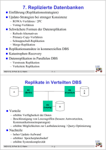 7. Replizierte Datenbanken - Abteilung Datenbanken Leipzig